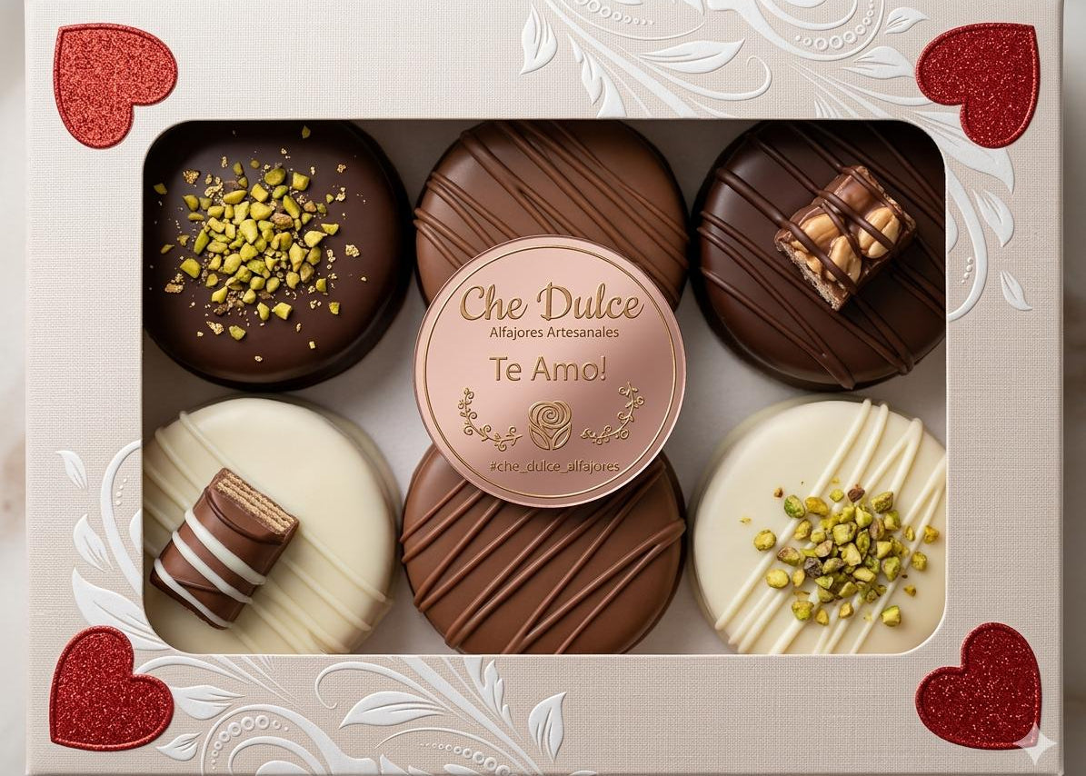 Caja Degustación Premium (6 Alfajores Tamaño M)